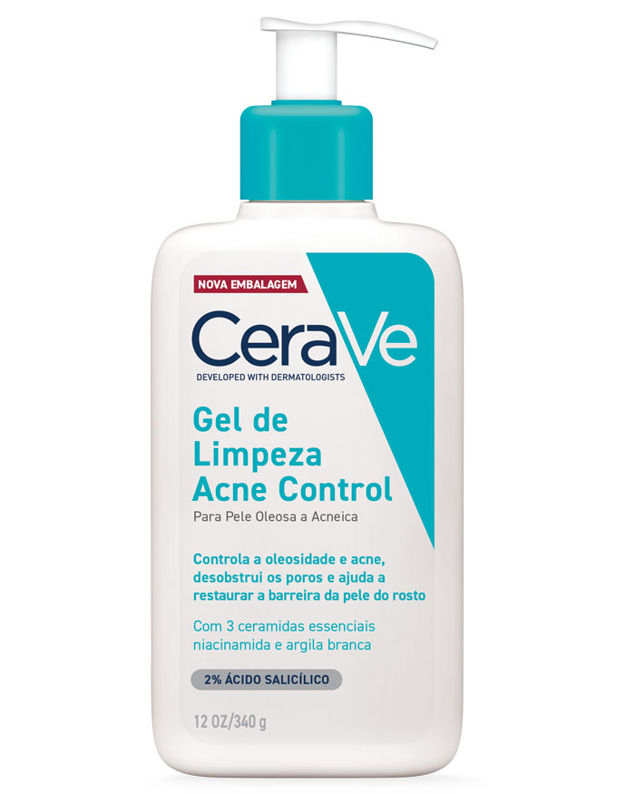 Gel de limpeza facial suave com ácido salicílico | CeraVe